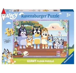 RAVENSBURGER, , , PUZZLE RAVENSBURGER PUZZLE 24 GIANT PAVIMENTO BLUEY