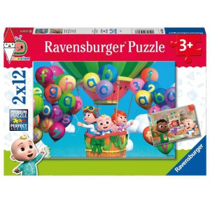 RAVENSBURGER, , , PUZZLE RAVENSBURGER PUZZLE 2 X 12 PZ COCOMELON