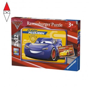 RAVENSBURGER, , , PUZZLE RAVENSBURGER PUZZLE 2 X 12 PZ - CARS 3 B