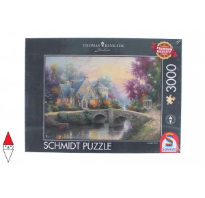 SCHMIDT, , , PUZZLE PAESAGGI SCHMIDT COTTAGES E CHALETS KINKADE LAMPLIGHT MANOR 3000 PZ