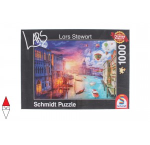 SCHMIDT, , , PUZZLE PAESAGGI SCHMIDT CITTA LARS STEWART VENICE NIGHT AND DAY 1000 PZ