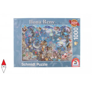 SCHMIDT, , , PUZZLE GRAFICA SCHMIDT FANTASY RENY BLUE SKY OF CHRISTMAS 1000 PZ