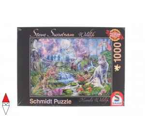 SCHMIDT, , , PUZZLE ANIMALI SCHMIDT ANIMALI VARI MOONLIT WILDLIFE 1000 PZ