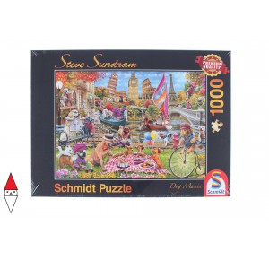 SCHMIDT, , , PUZZLE ANIMALI SCHMIDT CANI DOG CRAZY 1000 PZ