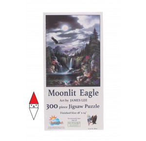 SUNSOUT, , , PUZZLE PAESAGGI SUNSOUT FIUMI E CASCATE MOONLIT EAGLE 300 PZ