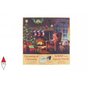 SUNSOUT, , , PUZZLE TEMATICO SUNSOUT NATALE TOM WOOD DREAMING OF CHRISTMAS 1000 PZ
