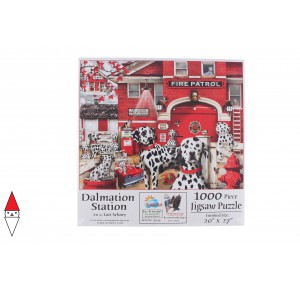 SUNSOUT, , , PUZZLE ANIMALI SUNSOUT CANI DALMATIAN STATION DALMATA LORI SCHORY 1000 PZ