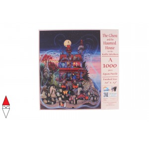 SUNSOUT, , , PUZZLE TEMATICO SUNSOUT KATHY JAKOBSEN THE GHOST AND THE HAUNTED HOUSE 1000 PZ