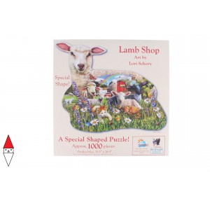 SUNSOUT, , , PUZZLE ANIMALI SUNSOUT AGNELLI LAMB SHOP 1000 PZ