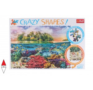 TREFL, , , PUZZLE PAESAGGI TREFL MARE E OCEANO CRAZY SHAPES TROPICAL ISLAND 600 PZ