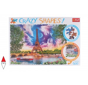 TREFL, , , PUZZLE PAESAGGI TREFL CITTA CRAZY SHAPES SKY OVER PARIS 600 PZ