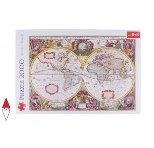 TREFL, , , PUZZLE OGGETTI TREFL A NEW LAND AND WATER MAP OF THE ENTIRE EARTH 1630 2000 PZ