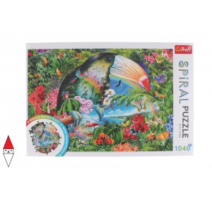 TREFL, , , PUZZLE ANIMALI TREFL ANIMALI VARI SPIRAL PUZZLES - TROPICAL ANIMALS 1040 PZ