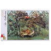 GRAFIKA, Grafika-00498, 3663384004988, PUZZLE ARTE GRAFIKA ROUSSEAU LE LION SE JETTE SUR L ANTILOPE 1000 PZ