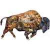 SUNSOUT, Sunsout-95496, 796780954960, PUZZLE SAGOMATO SUNSOUT BISONTI DENNIS ROGERS 1000 PZ