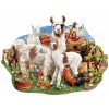 SUNSOUT, Sunsout-95077, 796780950771, PUZZLE SAGOMATO SUNSOUT LAMA LORI SCHORY LLAMA FARM 1000 PZ