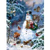 SUNSOUT, Sunsout-59796, 796780597969, PUZZLE TEMATICO SUNSOUT NATALE LIZ GOODRICK DILLON WINTER CABIN SNOWMAN 1000 PZ