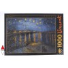 DTOYS, Dtoys-66916-VG11-(74928), 5947502874928, PUZZLE ARTE DTOYS VAN GOGHT NOTTE DI STELLE SUL RODANO IMPRESSIONISMO 1000 PZ