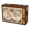 DTOYS, Dtoys-75710, 5947502875710, PUZZLE OGGETTI DTOYS ANTICA CARTA DEL MONDO CARTE GEOGRAFICHE