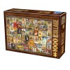 DTOYS, Dtoys-74362-VC05-(75284), 5947502875284, PUZZLE GRAFICA DTOYS VINTAGE COLLAGE BICICLETTA STAMPE VINTAGE 1000 PZ