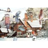 THE HOUSE OF PUZZLES, The-House-of-Puzzles-0304, 5060002000304, PUZZLE TEMATICO THE HOUSE OF PUZZLES STAGIONI INVERNO A BIRDS EYE VIEW 1000 PZ