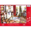 THE HOUSE OF PUZZLES, The-House-of-Puzzles-1691, 5060002001691, PUZZLE ANIMALI THE HOUSE OF PUZZLES CANI FARMHOUSE KITCHEN 1000 PZ