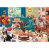 GIBSONS, G6219, 5012269062199, PUZZLE ANIMALI GIBSONS GATTI FELINE FRENZY 1000 PZ
