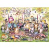 GIBSONS, G6259, 5012269062595, PUZZLE ANIMALI GIBSONS GATTI MAD CATTERS TEA PARTY 1000 PZ
