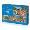 GIBSONS, G5040, 5012269050400, PUZZLE TEMATICO GIBSONS NEGOZI MITCHELLS MOBILE SHOP 4X500 PZ