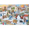 GIBSONS, G5042, 5012269050424, PUZZLE TEMATICO GIBSONS STAGIONI WIGWAMS AND WOOLLY HATS 2X500 PZ