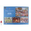 GIBSONS, G5051, 5012269050516, PUZZLE TEMATICO GIBSONS CAMPAGNA VILLAGE CELEBRATIONS 4X500 PZ