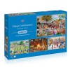 GIBSONS, G5051, 5012269050516, PUZZLE TEMATICO GIBSONS CAMPAGNA VILLAGE CELEBRATIONS 4X500 PZ