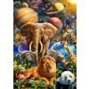 BLUEBIRD, BLUEBIRD-PUZZLE-70012, 3663384700125, PUZZLE ANIMALI BLUEBIRD ANIMALI VARI UNIVERSAL BEAUTY 1000 PZ