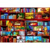 BLUEBIRD, BLUEBIRD-PUZZLE-70212, 3663384702129, PUZZLE OGGETTI BLUEBIRD LIBRERIA THE LIBRARY THE TRAVEL SECTION 1000 PZ