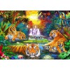 BLUEBIRD, BLUEBIRD-PUZZLE-70155, 3663384701559, PUZZLE ANIMALI BLUEBIRD TIGRI FAMILY AT THE JUNGLE POOL 1000 PZ