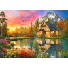 BLUEBIRD, BLUEBIRD-PUZZLE-70164, 3663384701641, PUZZLE EDIFICI BLUEBIRD COTTAGES E CHALETS THE MOUNTAIN CABIN 1000 PZ