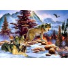 BLUEBIRD, BLUEBIRD-PUZZLE-70290, 3663384702907, PUZZLE ANIMALI BLUEBIRD LUPI A NEW DAWN 1000 PZ