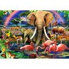 BLUEBIRD, BLUEBIRD-PUZZLE-70286, 3663384702860, PUZZLE ANIMALI BLUEBIRD ANIMALI VARI AFRICAN SAVANNAH 1500 PZ