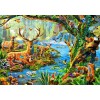 BLUEBIRD, BLUEBIRD-PUZZLE-70185, 3663384701856, PUZZLE ANIMALI BLUEBIRD FORESTA FOREST LIFE 1500 PZ