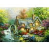 BLUEBIRD, BLUEBIRD-PUZZLE-70063, 3663384700637, PUZZLE EDIFICI BLUEBIRD COTTAGES E CHALETS COUNTRY RETREAT 3000 PZ