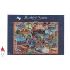 BLUEBIRD, BLUEBIRD-PUZZLE-70170, 3663384701702, PUZZLE OGGETTI BLUEBIRD CARTOLINE POSTCARD (USA) 3000 PZ