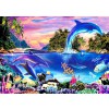 BLUEBIRD, BLUEBIRD-PUZZLE-70132, 3663384701320, PUZZLE PAESAGGI BLUEBIRD FONDALI MARINI DOLPHIN PANORAMA 500 PZ