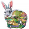 SUNSOUT, SUNSOUT-95165, 796780951655, PUZZLE SAGOMATO SUNSOUT CONIGLI MARY THOMPSON - BUNNY HOLLOW 1000 PZ