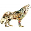 SUNSOUT, SUNSOUT-96049, 796780960497, PUZZLE SAGOMATO SUNSOUT LUPI GREG GIORDANO - NATIVE AMERICAN WOLF 1000 PZ