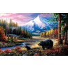 SUNSOUT, SUNSOUT-55156, 796780551565, PUZZLE ANIMALI SUNSOUT ORSI CHUCK BLACK - ROUTINE VISITORS 550 PZ