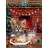 SUNSOUT, SUNSOUT-37054, 796780370548, PUZZLE ANIMALI SUNSOUT GATTI BROOKE FAULDER - A SURPRISE FOR SANTA 500 PZ