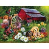 SUNSOUT, SUNSOUT-60410, 796780604100, PUZZLE ANIMALI SUNSOUT CANI EILEEN HERB-WITTE - SWEET COUNTRY 500 PZ