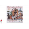 SUNSOUT, SUNSOUT-95941, 796780959415, PUZZLE SAGOMATO SUNSOUT CANI GIORDANO STUDIOS - PLAYING IN THE SNOW 900 PZ