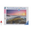 RAVENSBURGER, 19877, 4005556198771, PUZZLE PAESAGGI RAVENSBURGER MARE E OCEANO TRAMONTO SU AMRUM 1000 PZ