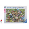 RAVENSBURGER, 19691, 4005556196913, PUZZLE ANIMALI RAVENSBURGER UCCELLI BIRD VILLAGE 1000 PZ
